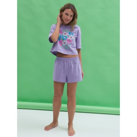 Female set, size l, lavender color-4