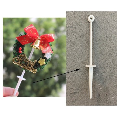 The basis for creativity and decor “Rod with a hat”, set of 25 pcs., Size 1 pc. - 2.9 × 1.5 cm