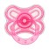 Nipple set - a dummy with a holder, SL, CL +6 months, with a cap “Butterfly”, pink