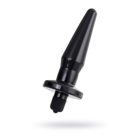 Anal plug Toyfa Popo Pleasure Lacerta with vibration, TPR, Black, 12.1 cm