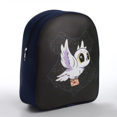 Baby backpack for a girl Textile "Magic Owl", 28x24.5x8 cm-1