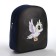Baby backpack for a girl Textile "Magic Owl", 28x24.5x8 cm