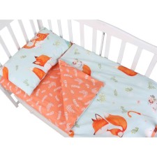 Bed linen baby, size 75x125 cm, 112x147 cm, 40x60 cm, fluffy print, percal