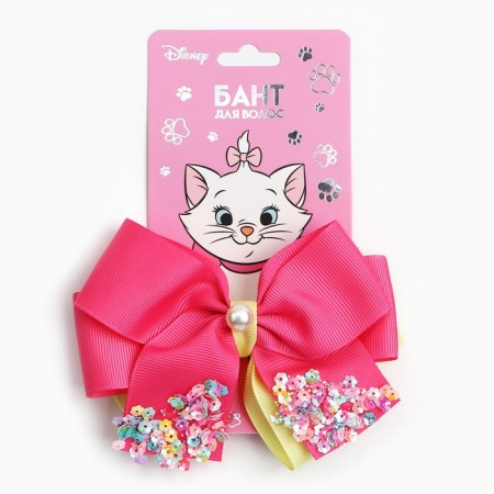 Outlet. Hair bow on a hairpin, 12.5 cm, kitty Marie