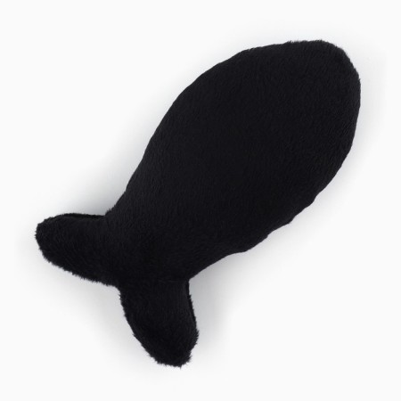 A cat's toy "fish" with cat mint, black-1