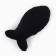 A cat's toy "fish" with cat mint, black