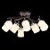 Ceiling chandelier Citilux "Berta" CL126162, 74x74x35 cm, 6x75W, E27, brown color