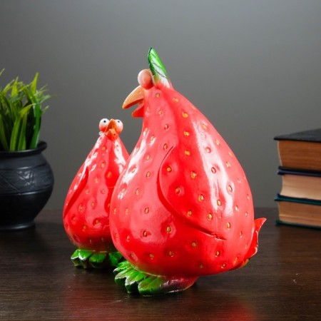 Piggy bank "Strawberry chickens" 22x12cm-1