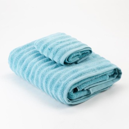 Tensor Ethel Waves turquoise, 70x130 cm, 100% cotton, 460 g/m2-4