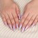 Poaling Paletteaps, 12 pcs, with adhesive plates, ballerina shape, purple