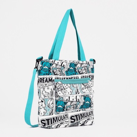 SCOPER with lightning, external pocket, white/blue color-3