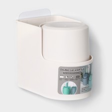 Stand for bathrooms and kitchen accessories, 11 × 8 × 9.5 cm, white color