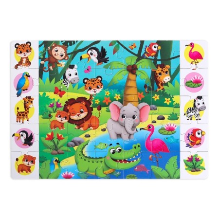 Puzzles “Find and show. Animals of Africa ", 35 details-1