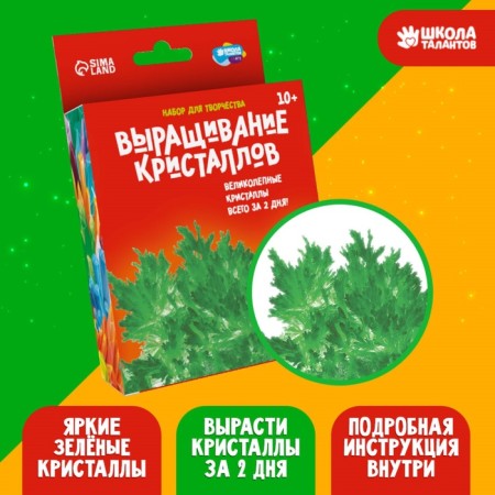 Set for creativity "radiant crystals", green color-1