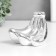 Souvenir Ceramics "Broof Bananas" silver 8x7.5x7.5 cm