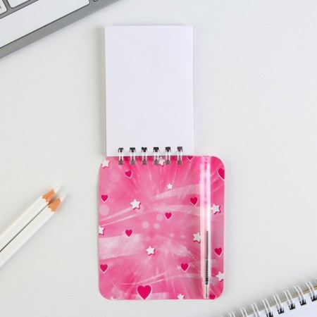 Notepad and mini pen “From March 8. Bunny"-5