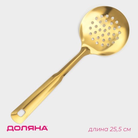 Stainless steel noise, length 25.5 cm, gold color