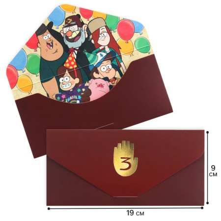 Gravity Falls Money Envenue, 19 x 9 cm