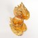 Summary metal, glass per 1 candle "Golden leaves" D-5 cm 8x12x16.5 cm