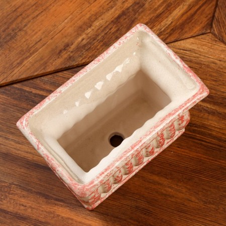 Kashpo "Antique", red, ceramics, 1 l, Iran-2