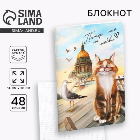 Notepad "Peter" A5 in a soft cover, 48 liters