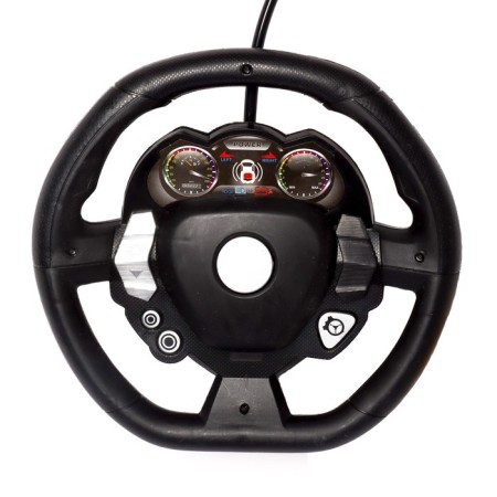 Crowded radio -controlled "Strokach", wheels backlight, works from the battery. Blue color-5