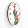 Wall clock "Tulips", discrete move, D-23. cm