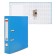 A4, 50 mm registrar, calligrata, PVC, embossing "flax", metal edging, pocket for a spine, collected, blue, mix