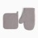 Set of kitchen. Ethel ECO, col. Gray: mittens 20x28 cm, take 19x19 cm, 70% HL, 30% linen, vati