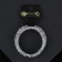 Bracelet-spring "Chantal" 2 rows, color silver, d = 7 cm