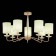 Ceiling EVOLUCE lamp. Sle108002-07. Rita. 7x40 W, E14, 75x75x44 cm, golden color