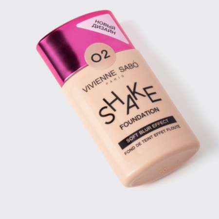 Tonal cream Vivienne Sabo Shakefoundation, with natural bluer effects, tone 02-20