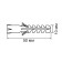 Tundra dowel, type S, spine, polypropylene, 10x50 mm, 500 pcs