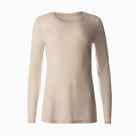 Women's longing KAFTAN: BASIC Line col. Beige, size 50-52