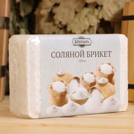 Salt briquette, 1.35 kg "Dobroparov"-1
