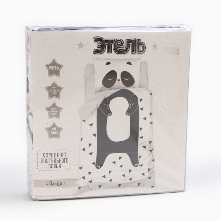 Bed linen Ethel 1.5 joint venture "Panda" 143x215 cm, 150x214 cm, 50x70 cm -1 pcs-13