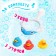A set of swimming toys “Catch a duck”, 1 net on a suction cup, 3 ducks, color mix