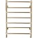 Domoterm water heated towel rail "Orpheus" P7, 500x700 mm, gold