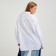 Women's shirt Minaku: Casual Collection Color White, Rr. 44