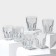A set of glass glasses "New America", 270 ml, 6 pcs