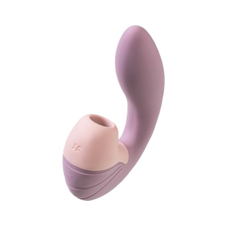 Satispyer Supernova vibrator, with a vacuum wave stimulator, 16.9 cm, silicone, pink color-9