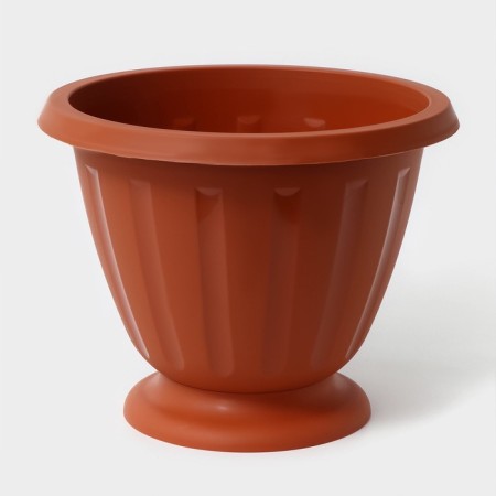 Street Kashpo "Palmyra", 10 l, brown color
