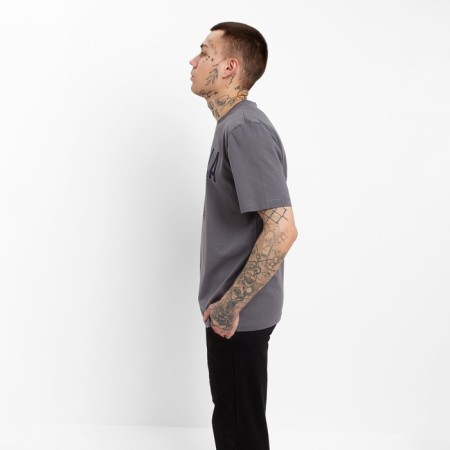 T-shirt male, dark gray color, size 46 (m)-3