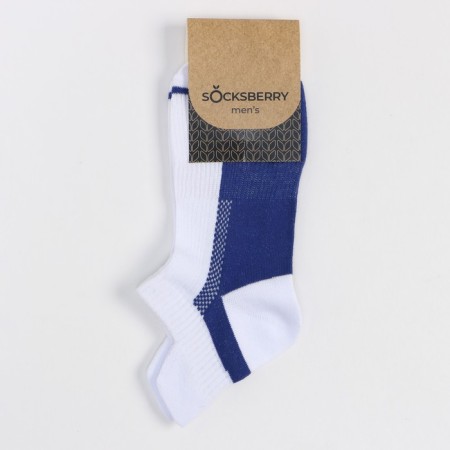 Male Sports socks, white/blue color, size 27-4