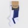 Male Sports socks, white/blue color, size 27