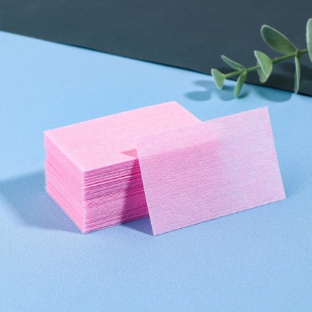 Napkins for manicure, bottomless, 50 pcs, 6 × 4 cm, pink color