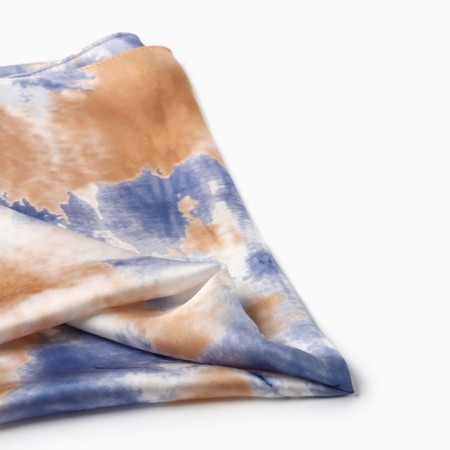 Women's scarf minku rr 70*70 cm, col. blue-1