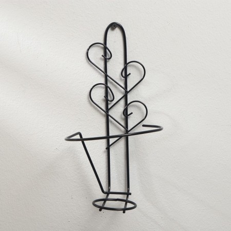 Suspension for the pots Wall "pattern", d = 16 cm, black-1