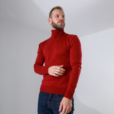 Male jumper SL, 48, burgundy