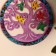 Panel wall "Tree of life" wood, glass 30 cm